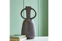 Mor Furniture Vases|Aadeen Small Vase In Distressed Brown