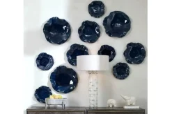 Mor Furniture Wall Art & Accents|Abella Ceramic Wall Art In Blue, Set Of 3