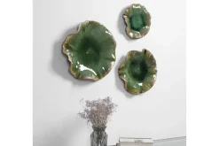 Mor Furniture Wall Art & Accents|Abella Ceramic Wall Art In Blue, Set Of 3