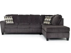 Mor Furniture Sectionals|Abinger Sofa Tux Chaise Sectional In , Left Facing Smoke