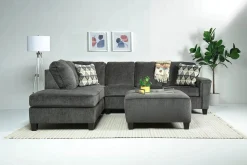 Mor Furniture Sectionals|Abinger Sofa Tux Chaise Sectional In , Left Facing Smoke