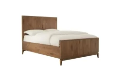 Mor Furniture Bedroom Sets|Adler Panel Bed, Dresser, Mirror & Nightstand In Natural Walnut, Full