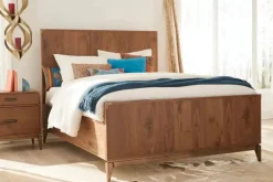 Mor Furniture Beds|Adler Panel Bed In Natural Walnut, Full