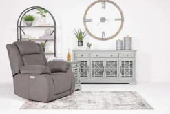 Mor Furniture Recliners|Alastor 2 Power Recliner In Dark Gray