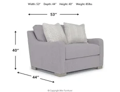 Mor Furniture Chairs|Alice Chair In Bellevue Platinum, Down