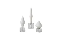Mor Furniture Sculptures|Alize Sculpture In White, Set Of 3