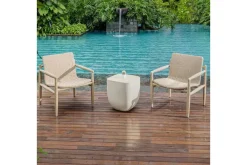 Mor Furniture Outdoor Accent Tables|Alma Outdoor Square End Table In White