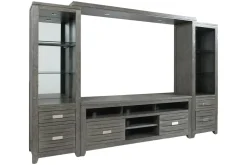 Mor Furniture Tv Stands|Entertainment Centers|Altamonte 4 Piece Entertainment Center In Gray, 70 Inch