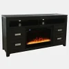 Mor Furniture Fireplace Tv Stands|Fireplaces|Altamonte Fireplace Console In Black