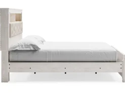 Mor Furniture Beds|Altyra Bookcase Bed In Pearl White, Queen