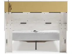 Mor Furniture Storage Beds|Beds|Altyra Bookcase Bed W/ Storage In Pearl White, Queen