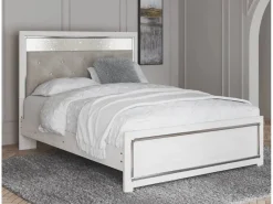 Mor Furniture Beds|Altyra Panel Bed In Pearl White, Twin