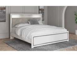 Mor Furniture Beds|Altyra Panel Bed In Pearl White, Twin