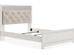 Mor Furniture Beds|Altyra Panel Bed In Pearl White, Twin