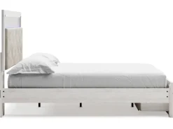 Mor Furniture Storage Beds|Beds|Altyra Panel Bed W/ Storage In Pearl White, Queen