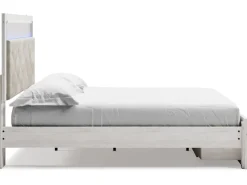 Mor Furniture Storage Beds|Beds|Altyra Panel Bed W/ Storage In Pearl White, Queen