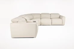 Mor Furniture Reclining Sectionals|Sectionals|Amara 6 Piece 2 Power Sectional In Tasmin Granite