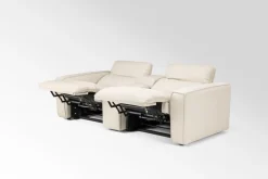 Mor Furniture Loveseats|Reclining Loveseats|Amara 2 Power Console Loveseat In Tasmin Granite