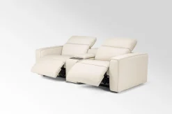 Mor Furniture Loveseats|Reclining Loveseats|Amara 2 Power Console Loveseat In Tasmin Granite