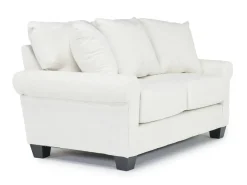 Mor Furniture Loveseats|Amelia Crypton Performance Loveseat In Nomad Snow, Down