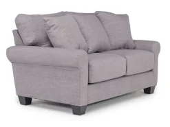 Mor Furniture Loveseats|Amelia Crypton Performance Loveseat In Nomad Snow, Down