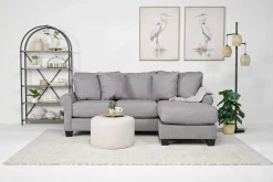 Mor Furniture Sofas|Amelia Crypton Performance Sofa Chaise In Nomad Snow, Down