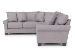 Mor Furniture Sectionals|Amelia Crypton Performance Tux Sofa Sectional In , Left Facing Nomad Slate