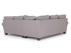 Mor Furniture Sectionals|Amelia Crypton Performance Tux Loveseat Sectional In , Left Facing Nomad Slate