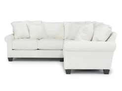 Mor Furniture Sectionals|Amelia Crypton Performance Tux Loveseat Sectional In , Left Facing Nomad Slate