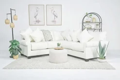 Mor Furniture Sectionals|Amelia Crypton Performance Tux Loveseat Sectional In , Left Facing Nomad Slate
