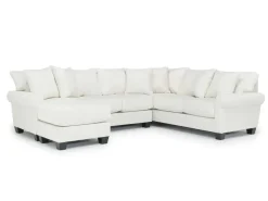 Mor Furniture Sectionals|Amelia Crypton Performance Sofa Chaise Sectional In , Left Facing Nomad Slate