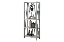 Mor Furniture Bookcases & Library Walls|Americana Bookcase In White Blue