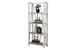 Mor Furniture Bookcases & Library Walls|Americana Bookcase In White Blue