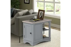 Mor Furniture Sofa & End Tables|Americana Chairside Table In Blue