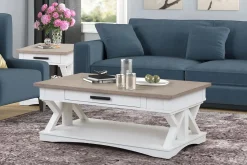 Mor Furniture Coffee Tables|Americana Coffee Table In Gray Blue