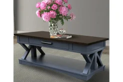 Mor Furniture Coffee Tables|Americana Coffee Table In Gray Blue