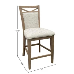 Mor Furniture Dining Chairs|Americana Counter Height Side Chair In Cotton, Set Of 2