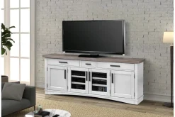 Mor Furniture Media Consoles & Hutches|Tv Stands|Americana Media Console In Gray, 63 Inch Blue