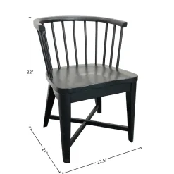 Mor Furniture Seating For 4|Round Dining Sets|Americana Round Dining Table & 4 Upholstered Chairs In Cotton