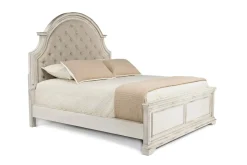Mor Furniture Bedroom Sets|Anastasia Upholstered Panel Bed, Dresser, Mirror & Nightstand, Queen