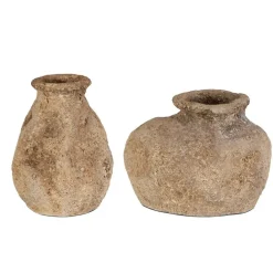 Mor Furniture Vases|Ancient Echos Vase In Brown, Set Of 2