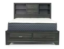 Mor Furniture Bedroom Sets|Andes Wall Bed, Dresser & Mirror In Charcoal, Twin