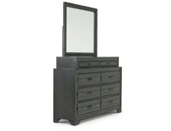 Mor Furniture Bedroom Sets|Andes Wall Bed, Dresser & Mirror In Charcoal, Twin