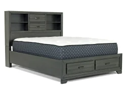 Mor Furniture Bedroom Sets|Andes Wall Bed, Dresser & Mirror In Charcoal, Twin