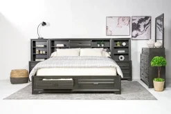 Mor Furniture Beds|Andes Wall Bed In , Twin Charcoal