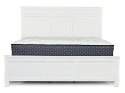 Mor Furniture Bedroom Sets|Andover Panel Bed, Dresser, Mirror & Nightstand In White, Twin