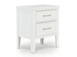 Mor Furniture Bedroom Sets|Andover Panel Bed, Dresser, Mirror & Nightstand In White, Twin
