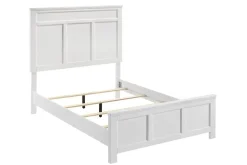 Mor Furniture Beds|Andover Panel Bed In White, Twin