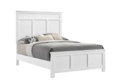 Mor Furniture Beds|Andover Panel Bed In White, Twin