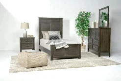 Mor Furniture Beds|Andover Panel Bed In White, Twin